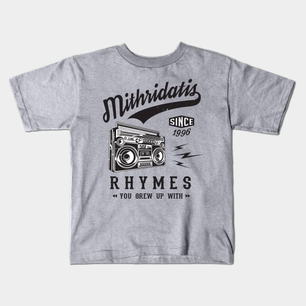 Rhymes You Grew Up With - Black Kids T-Shirt by AmokTimeArts